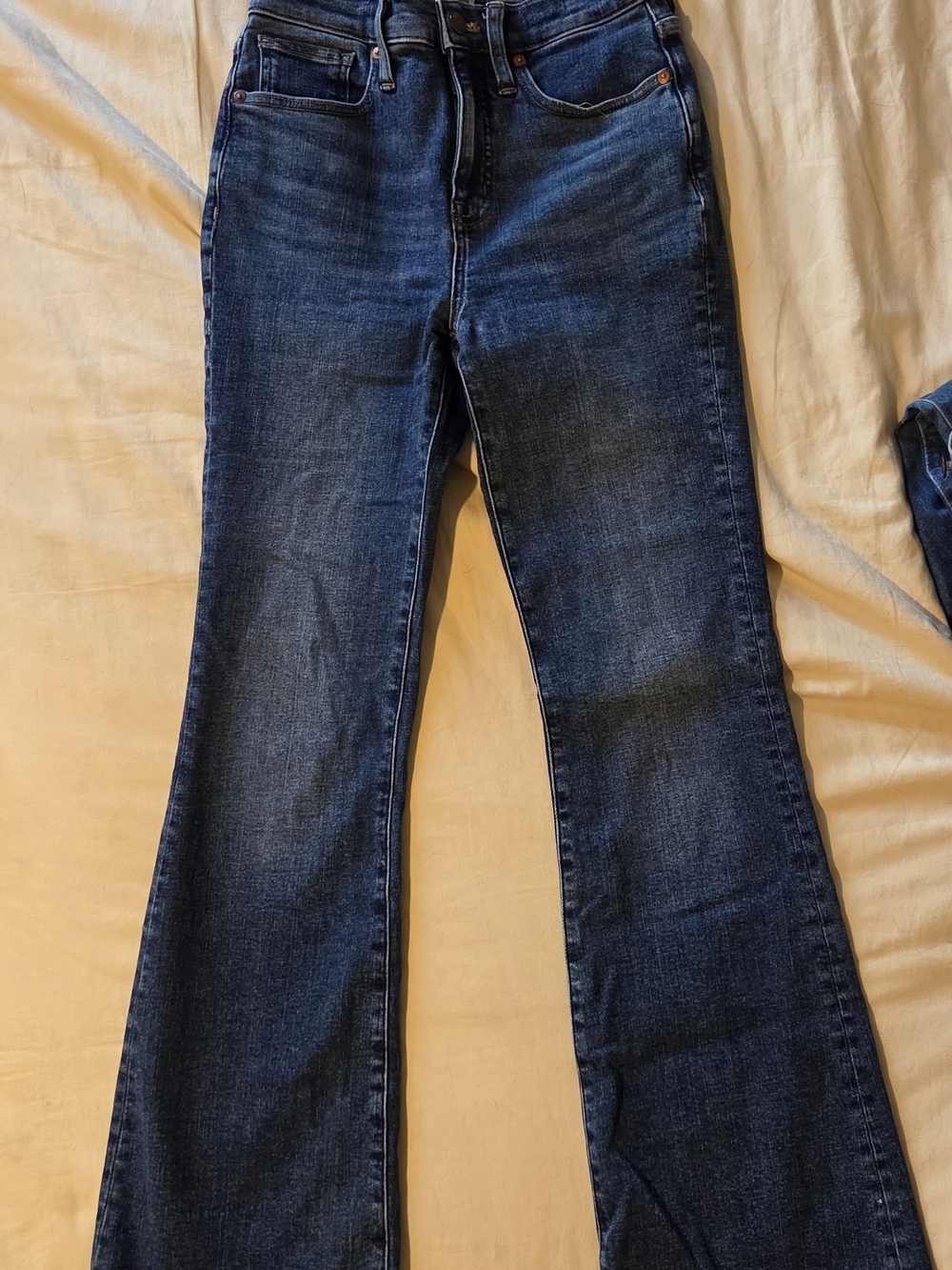 Madewell Skinny Flare Jeans Size 24 Dark Wash Stretch Denim